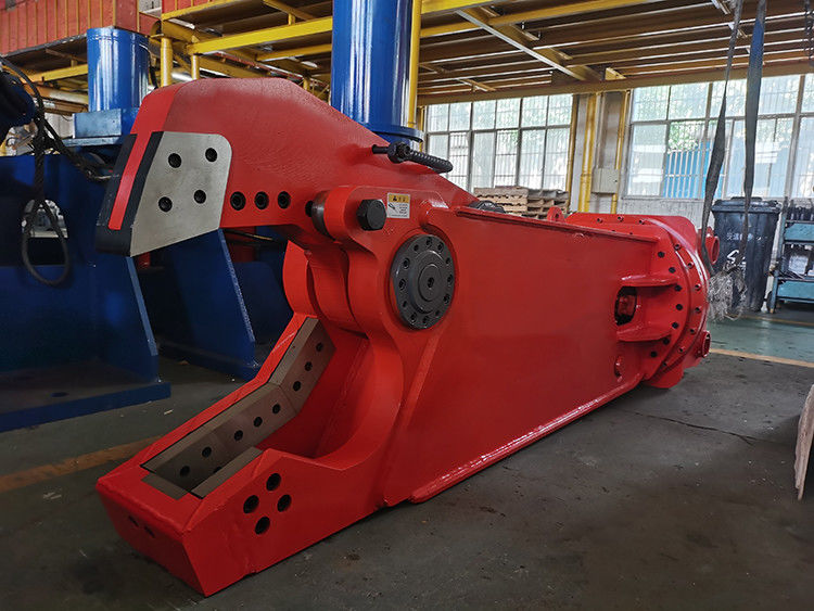 Metallstahlmüll für Gebäudeabfälle Schrott Stahlscherenmaschine Hydraulische Rotations-Olecranon-Schere für Bagger