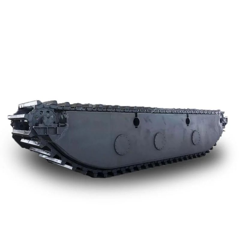 angepasste schwimmende amphibische Bagger Pontoon Q355B Q690 Q345BU Unterwagenteile Wasserbahn für Cat 320D PC200