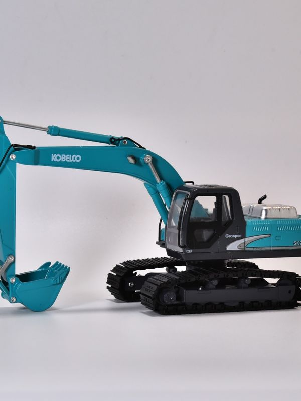 Shen Stahl SK200 Baggermodell KOBELCO Original Simulation Metalllegierung Autodekoration Nicht-Spielzeug