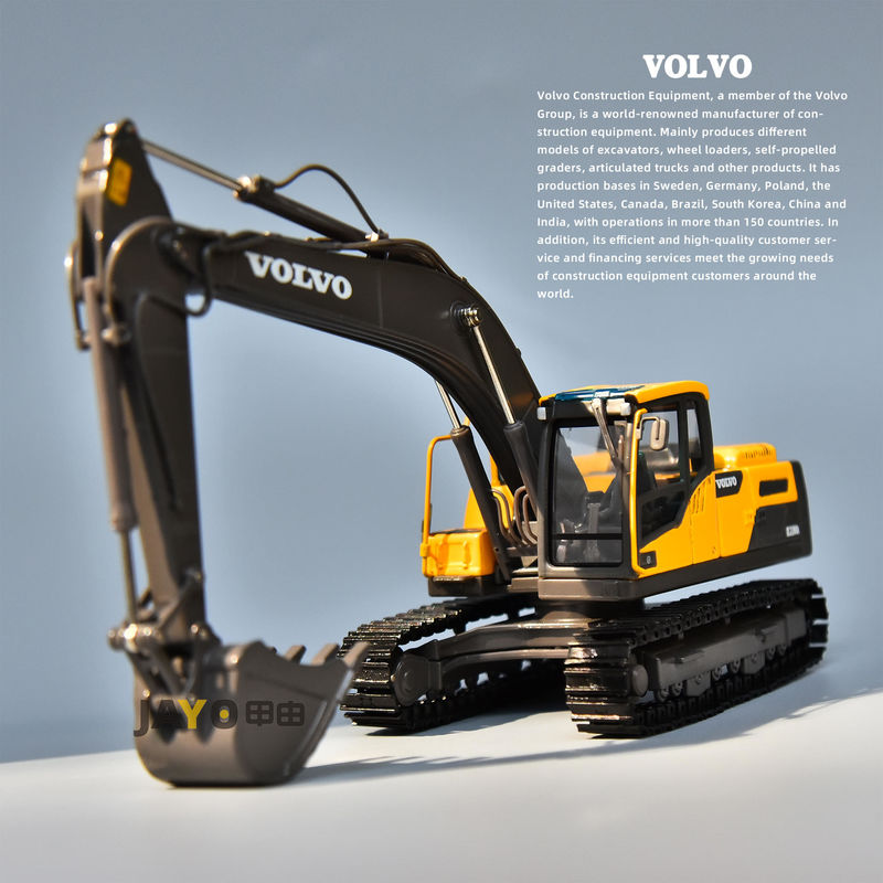 VOLVO Volvo EC220DL-Legierungsgrabermodell Originalmaschinenbau-Fahrzeug-Simulation Graberornamente