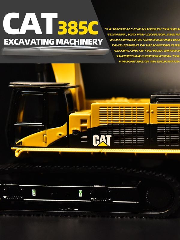 DM Carter CAT385C Modell der Bagger aus Legierung Maschinenbau Maschinenbau Autosimulation Metallverzierungen