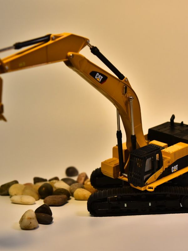 DM Carter CAT385C Modell der Bagger aus Legierung Maschinenbau Maschinenbau Autosimulation Metallverzierungen