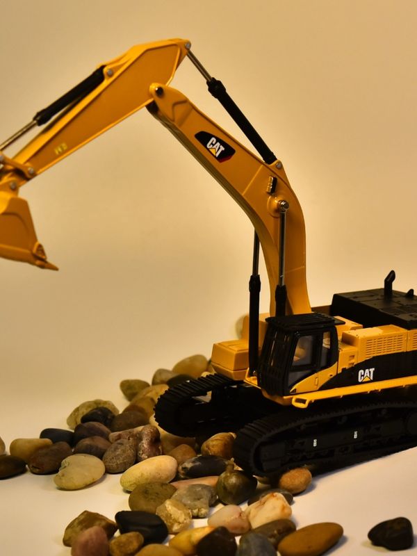 DM Carter CAT385C Modell der Bagger aus Legierung Maschinenbau Maschinenbau Autosimulation Metallverzierungen