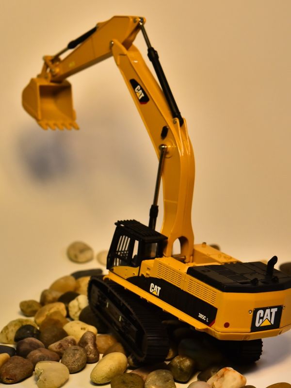 DM Carter CAT385C Modell der Bagger aus Legierung Maschinenbau Maschinenbau Autosimulation Metallverzierungen