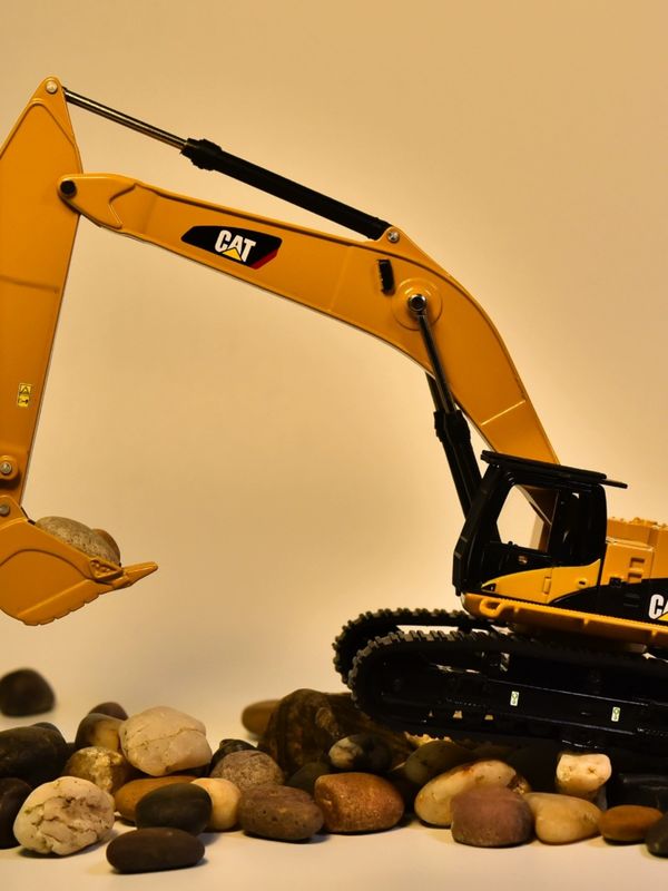 DM Carter CAT385C Modell der Bagger aus Legierung Maschinenbau Maschinenbau Autosimulation Metallverzierungen