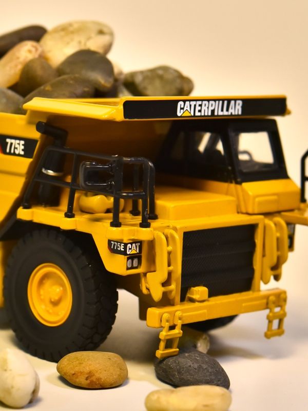 NORSCOT CAT775E Müllwagen 1/64 Skala Alloy Diecast Modell Fahrzeug Sammlerdekor