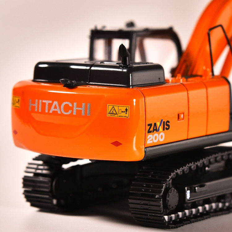 Hitachi ZAX200 Bagger Diecast Modell 1/50 Maßstab Sammlerbau Dekor Geschenk