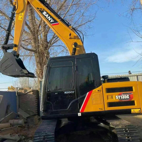 Gebraucht SANY SY135C 13.5T Bagger Volldienstgeschichte Bauwesen Bergbau Erdbewegung