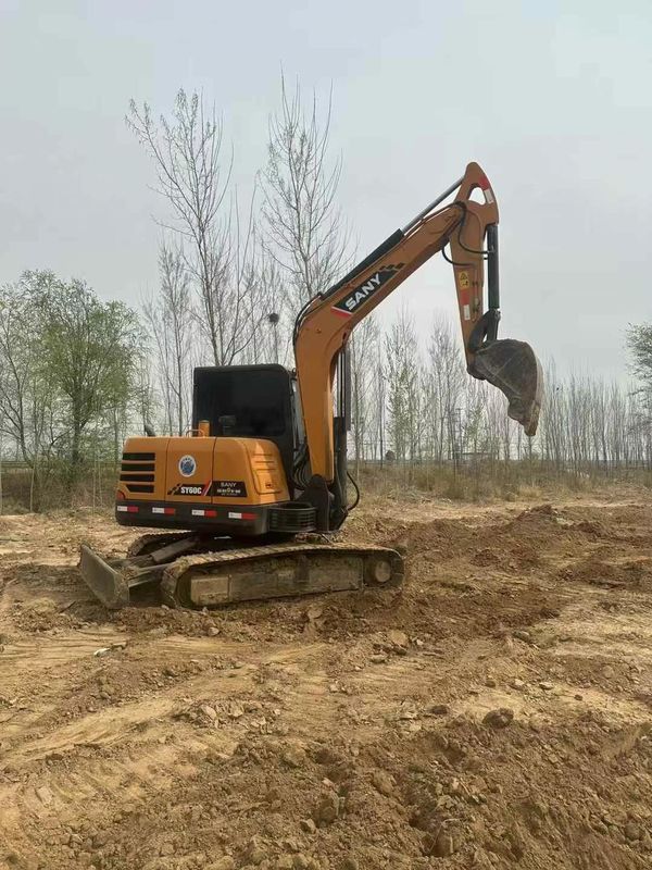 Gebrauchtes Sany 60C Bagger in gutem Zustand Niedrige Arbeitszeiten wettbewerbsfähiger Preis Schnelle Lieferung