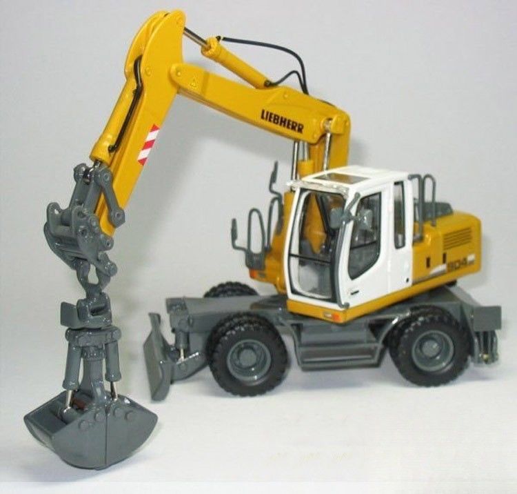 1/50 Liebherr A904C Radbagger Modell Druckguss Metall Sammler mit Grab Eimer 58004