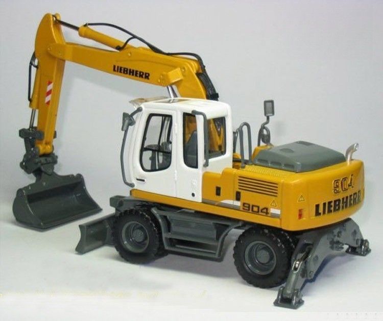 1/50 Liebherr A904C Radbagger Modell Druckguss Metall Sammler mit Grab Eimer 58004