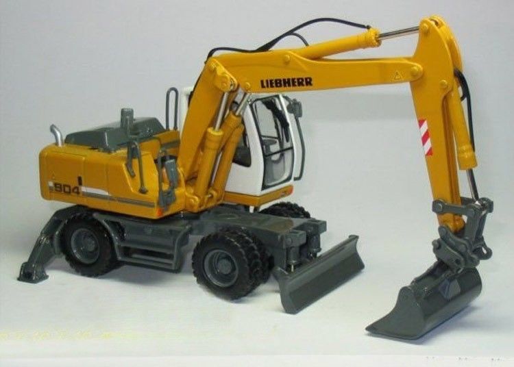 1/50 Liebherr A904C Radbagger Modell Druckguss Metall Sammler mit Grab Eimer 58004