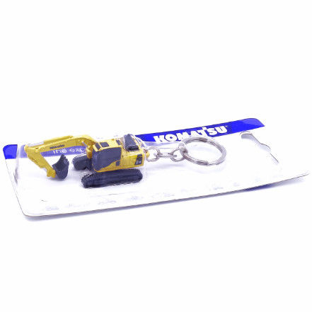 Authentische Schlüsselkette für Bagger mit doppelter Funktion Sammlergeschenk 2,8 cm realistisches Design