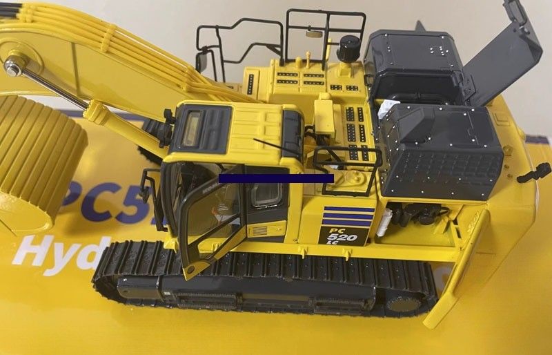 1/43 Skala Komatsu PC520LC-11M0 Metallgussbagger Modell - Lizenziertes Sammlerstück