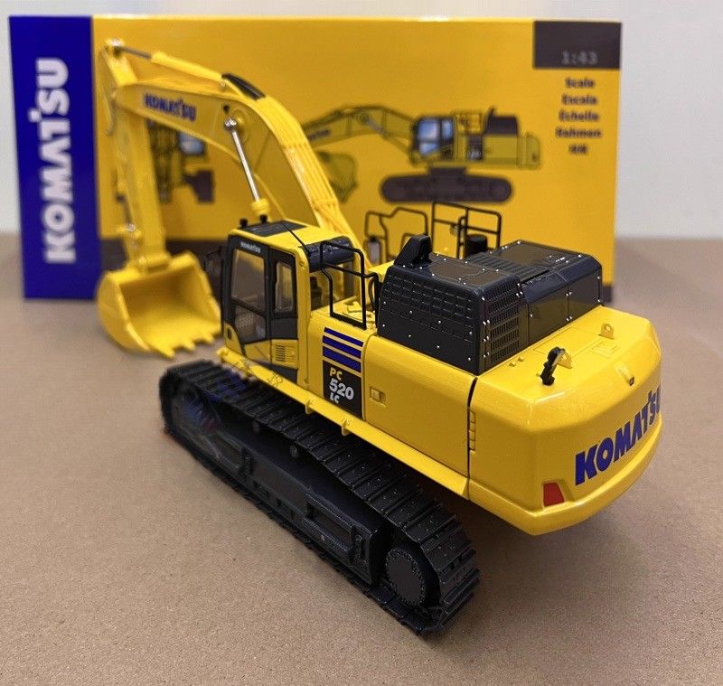 1/43 Skala Komatsu PC520LC-11M0 Metallgussbagger Modell - Lizenziertes Sammlerstück
