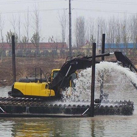 China OEM Rubber Tracks Chassis Robot Amphibious Excavator Pontoon Undercarriage For Sale