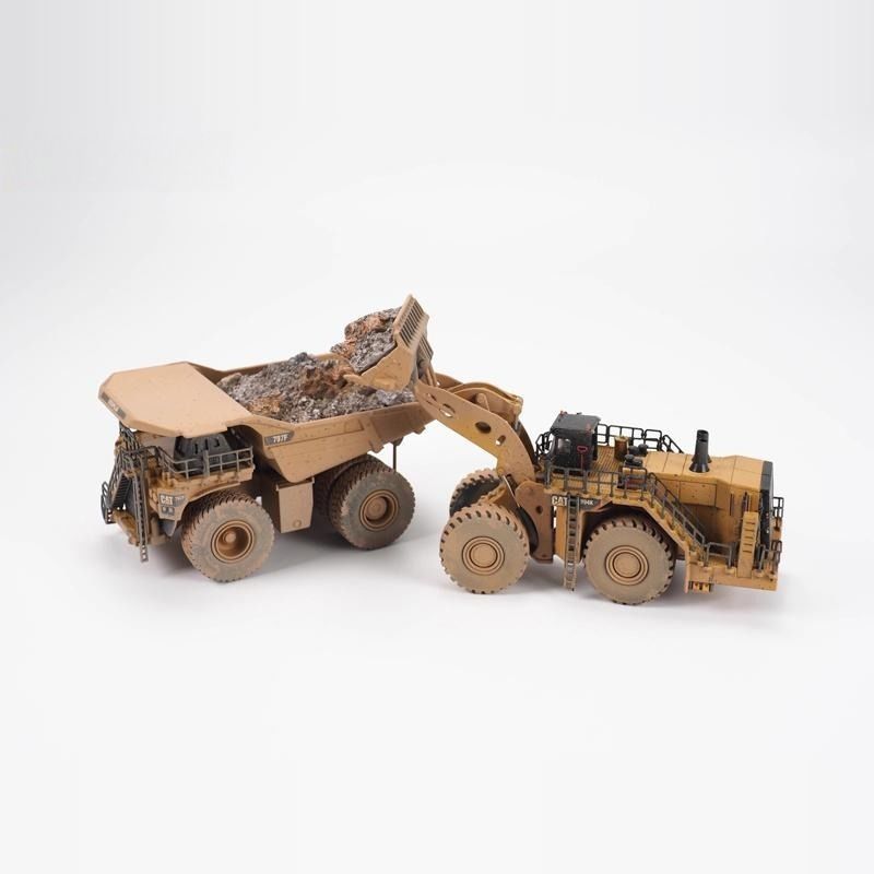Diecast Masters 1:125 Maßstab Radlader & Muldenkipper Schlammszene Modell-Set 85762