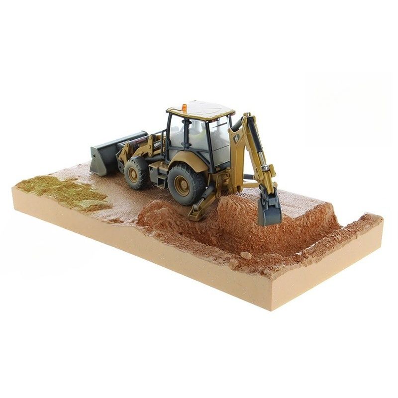 Diecast Masters 420F2IT Skid Steer Loader Backhoe Schlammfarbe Veredelung Modell DM Limited 85755 1/50