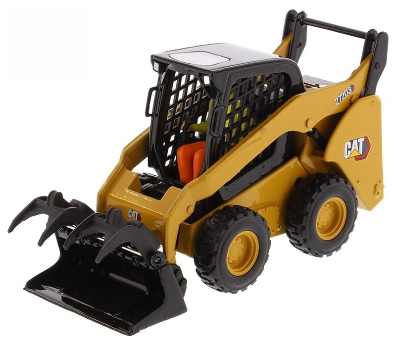 DM 1/32 Scale Kompakt-Kettenlader Legierung Skid Steer Modell 85678 Bau Fahrzeug