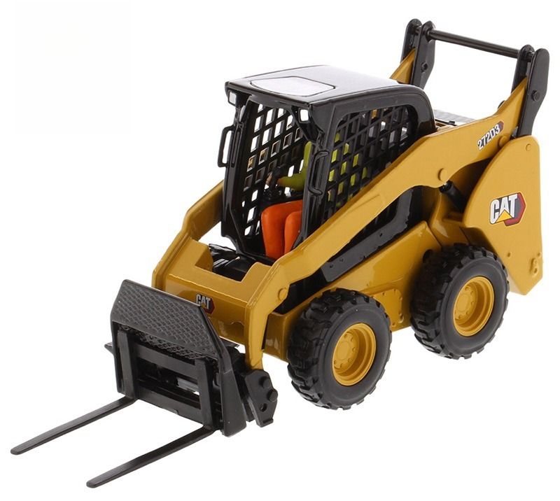 DM 1/32 Scale Kompakt-Kettenlader Legierung Skid Steer Modell 85678 Bau Fahrzeug