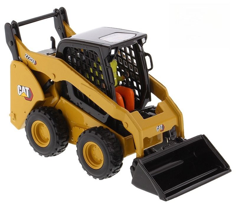 DM 1/32 Scale Kompakt-Kettenlader Legierung Skid Steer Modell 85678 Bau Fahrzeug
