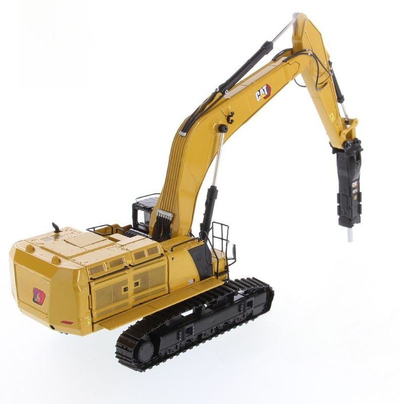 DM 1/50 Schwerlastbagger Abbruchhammer Greifer Konstruktionsmodell 85709