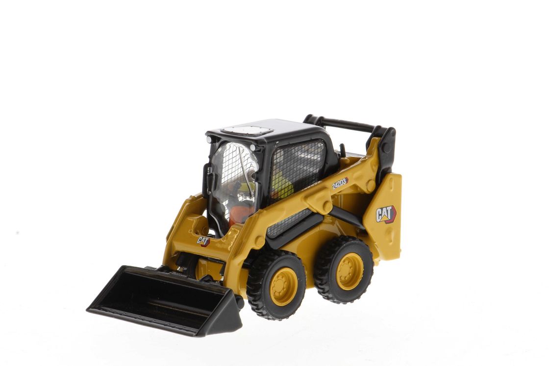 DM 1:50 CAT 242D3 Kompakter Radlader aus Gusslegierung 85676 Sammlerspielzeug