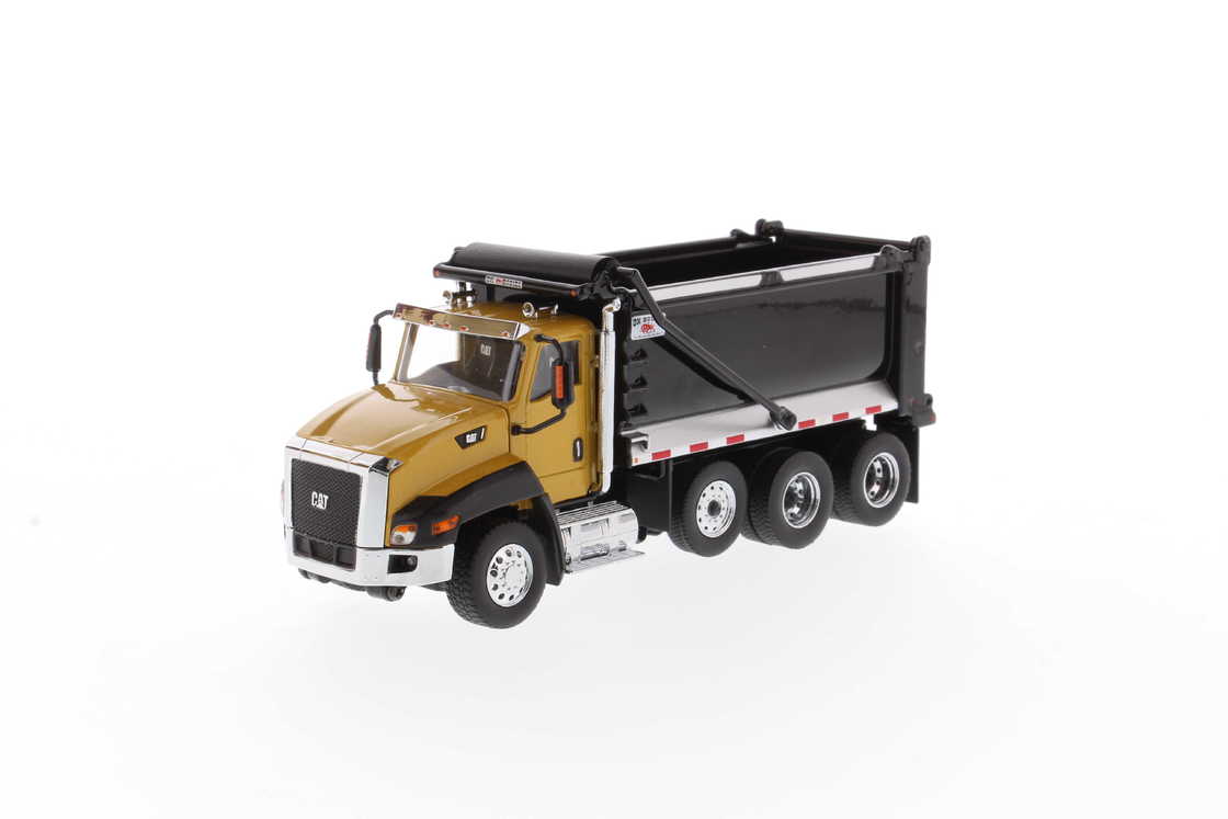 DM 1:50 Cat CT660 Tageskabine Automatischer Muldenkipper Gelb Legierung Modell 85668
