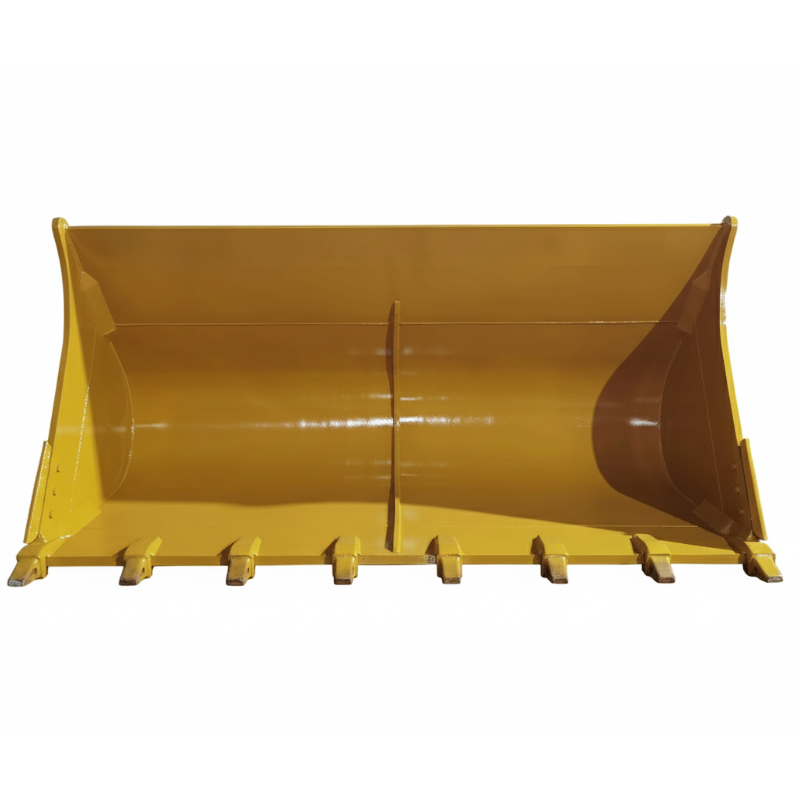 Spezialisierter 5,5 Kubikmeter großer Baggerbehälter für den Radlader Cat 980 - Schwerlastbehälter Q355B