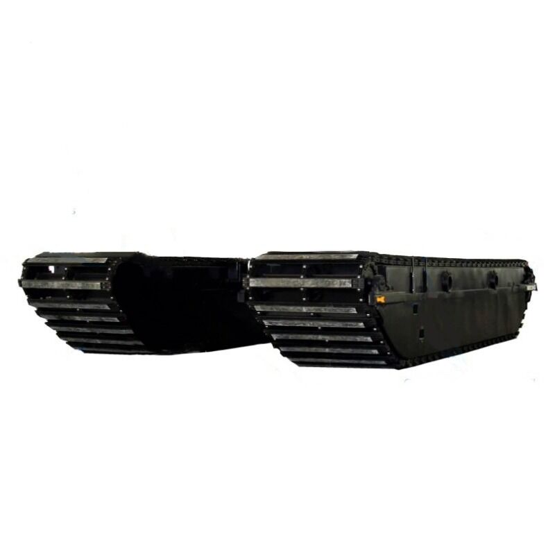 Kundenspezifisches 10-45 Tonnen Amphibien-Bagger-Unterwagen mit Schwimmponton-Kettenfahrwerk für Feuchtgebietsbaggerprojekte