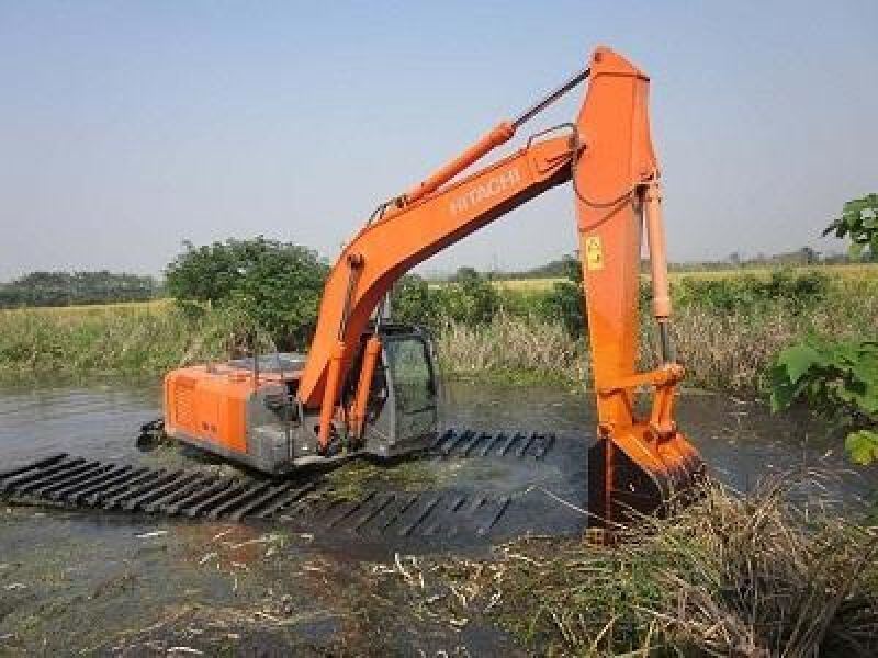 Speziell gebaute Amphibienbagger Pontoon Schwimmer für Fluss See Sumpf Bagger Buggy Unterwagen Lieferant