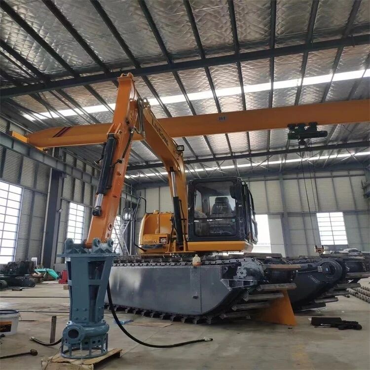 Kundenspezifischer Bagger-Ponton-Amphibien-Unterwagen-Schwimmtank für Nassland-Wasserarbeitsgeräte-Lieferant