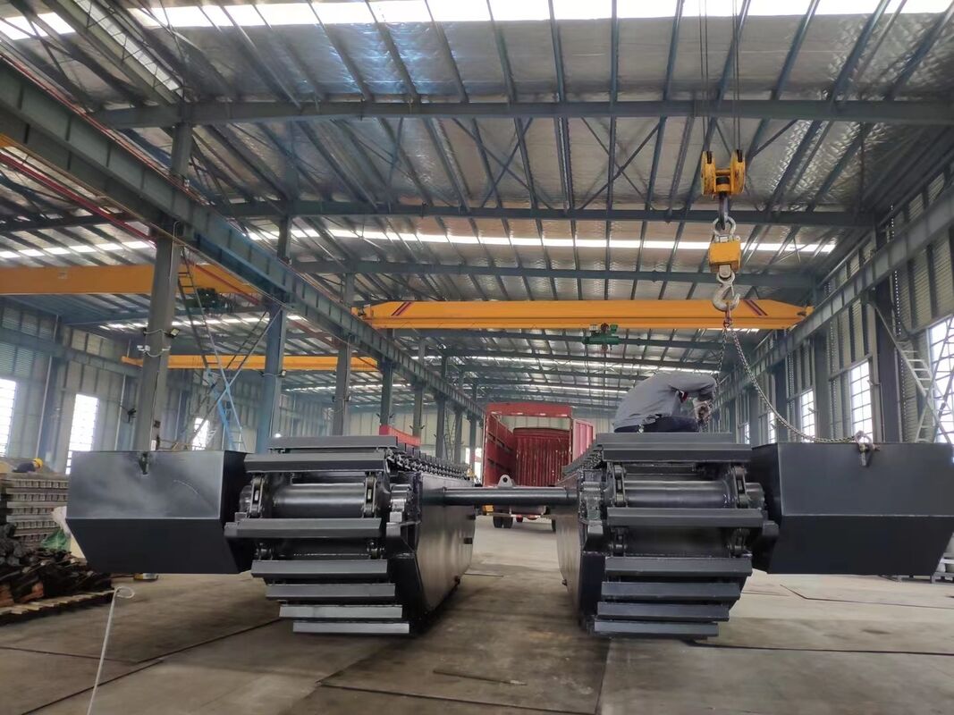 Kundenspezifischer Bagger-Ponton-Amphibien-Unterwagen-Schwimmtank für Nassland-Wasserarbeitsgeräte-Lieferant